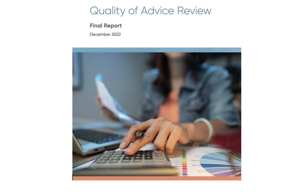 Michelle Levy, Quality of Advice Review